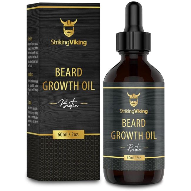 Beard Growth Oil with Biotin – Thickening and Conditioning Beard Oil Growth -...