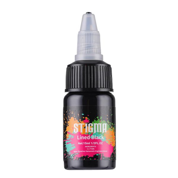 STIGMA Black Tattoo Farbe 0.5oz(15ml) Tattoo Ink Geeignet für Tattoo Enthusiasten TI4303-15-001