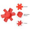 uxcell 3pcs L90 Jaw Coupling Insert, Urethane Flexible Solid Type Jaw Coupling Center Insert for L Jaw Coupling L-Jaw Coupler Set, Red