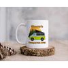 iCaseDesigner Personalised Campervan Ceramic Mug. Multiple Colour, Window & PopTop Combinations. Any Name and Message