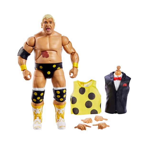 WWE HKP11 - Elite WrestleMania Dusty Rhodes Actionfigur, bewegliches WWE Sammlerstück mit Zubehör, Spielzeug Geschenk für Kinder und Fans ab 8 Jahren