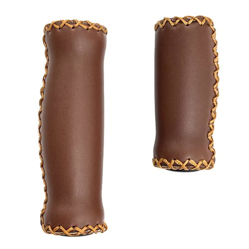 VLG-617-3A VLG-617-3A Velo Bicycle Grip [Barrel Shaped Grip] Brown 127mm/92mm Long & Short