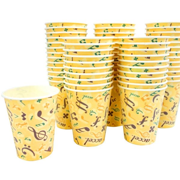 Paper Cups, 7 oz., SM – 205d Cafe Melody [Insulated] [60 Pieces] (211ml)