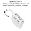 SISAV 4 Digit Combination Lock,Gym Padlock,Outdoor Combination Padlock,Suitable for School Lockers,Tool Boxes,Fences,Gate(Silver 2 Pack)