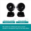 CITKOU 8Pcs Deer Whistles for Vehicles Wind Activated Black