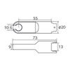 Kyoto Machine Tools (KTC) Brake Tool Straight GX13-MZ10
