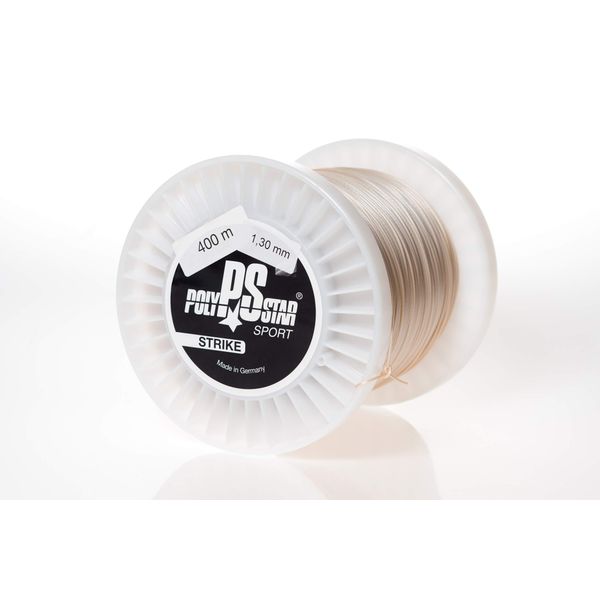 POLY STAR Damen, Herren, Mädchen, Jungen Strike Tennissaiten, Natur, 400m Rolle 1,25mm