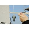 kwb 300g Plumb Bob with 20m String - Solid Steel, Brass-Head Screw, for Vertical Alignment