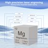 Magnesium Cube 1" 99.9% Purity High Density Metal Element Cube for Element Collection Experiment Material Heavy Small Objects Experience Creative Gift