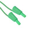 Green 4mm Shrouded Test Lead Plug 100cm (Quantity x 5)