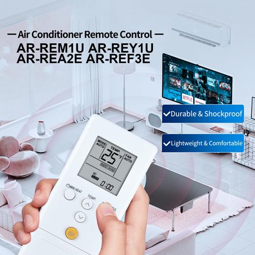 New Replacement for Fujitsu Air Conditioner Remote Control AR-REM1U ARREM1U ASU9RLS3Y ASU12RLS3Y ASU15RLS3Y ASU30RLE, ASUG09LZAS ASUG12LZAS ASUG15LZAS (Display in Fahrenheit & Celsius)