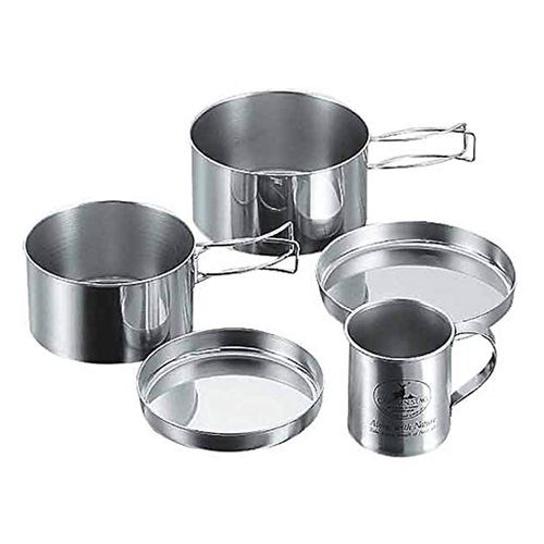 Captain Stag Camping Stainless Steel Flatware Mug Set M-8578