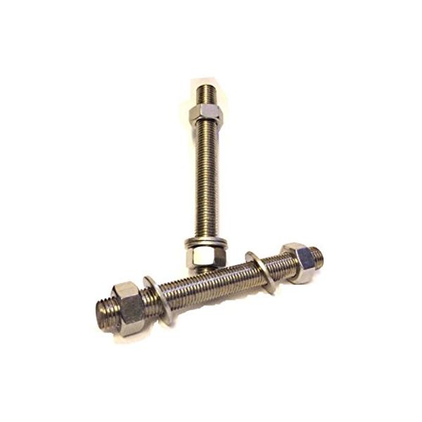 M20 x 195 Threaded bar/Studding (Stainless Steel A4) - 2 Pk Pack Size : 1