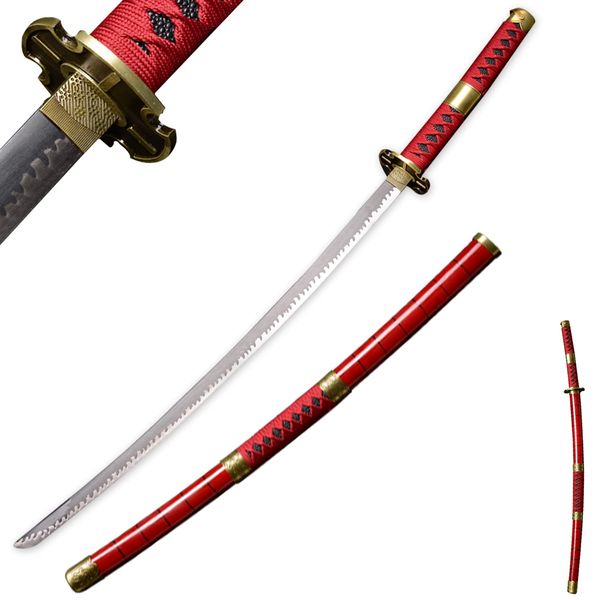 Sword fort Handmade Katana Cosplay Anime Swords, Roronoa Zoro Sword, Kitetsu