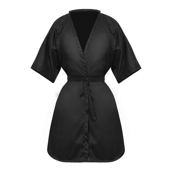 Lurrose Salon Client Gown Robes Hair Salon Cape Hair Cutting Smock Spa Cloth Spa Working Cloth