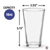 Golf Ball Pattern 16oz Printed Pint Glass