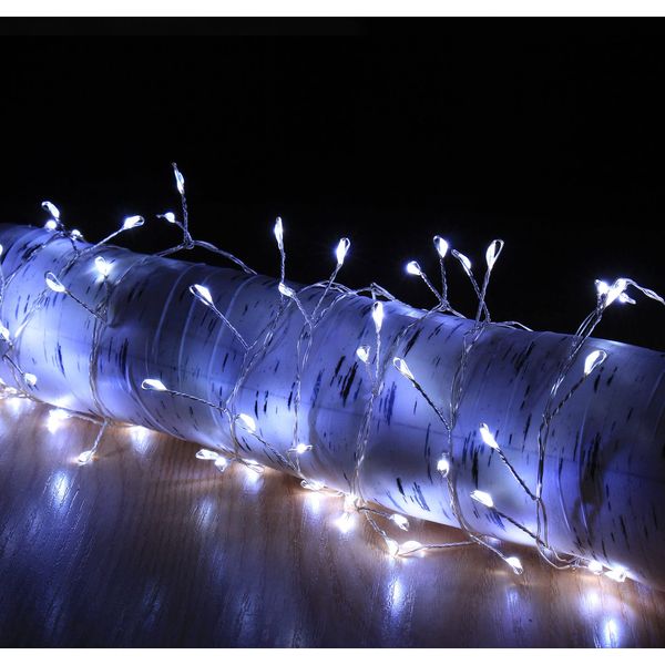 Snowtime 200 4m Copper Wire Cluster Lights With Ice White LEDs