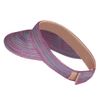UPF 40+ Multi Colored Poly Braid Sun Visor - Fuchsia OSFM