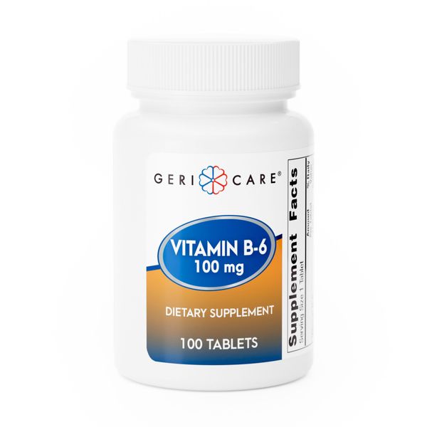 Gericare Vitamin B-6 100 mg Tablets 100 ct