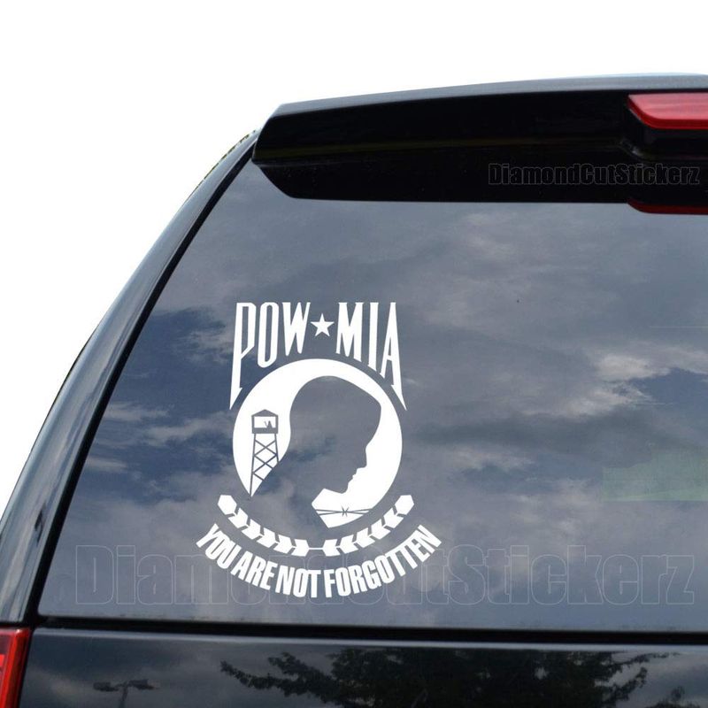 POW MIA Soldier Not Forgotten Decal Sticker Car Truck Motorcycle Window ...