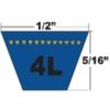 V-Belt Fits MURRAY, SNAPPER 7024614YP (1/2x98)