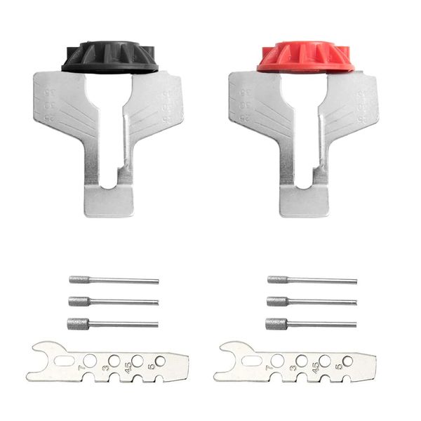 Ximimark 2 PCS Electric Grinder Chain Saw Sharpening Attachment Sharpener Guide Drill Adapter Drill Rotary Mini Drill Power Tool Handwork Tools