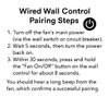 Haipeel Ceiling Fan Wired Wall Control, Ceiling Fan Wired Wall Switch, Midnight Black