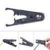 Multi-functional tool with round cable stripper, cable cutter, flat cable stripper, rotating blade adjustable to fit different insulation thicknesses