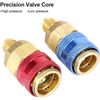 2 A/C Automotive Refrigerant Air Conditioning High & Low Quick Connector Coupler