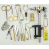 22 Piece Fly Tying Tool Kit  Chrome Rotating Vise w/Clamp Base - KT171