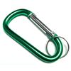 25pc 3" Aluminum Carabiner D Shape Buckle Pack Spring Snap Keychain Clip Hook GN
