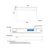 G.W.S® IP20 2W LED Emergency Exit Light, Non-Maintained/Maintained, 3 Hours Emergency Backup, Exit Sign with Recessed Mounted Kit