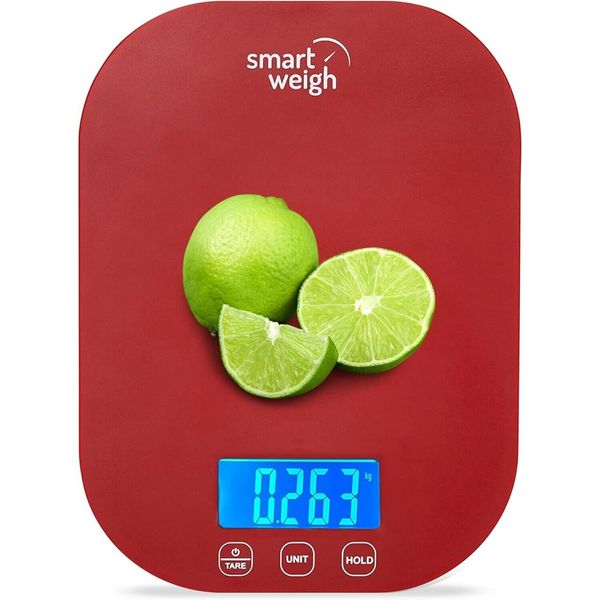 Smart Weigh Digital Kitchen Food Scale - Red
