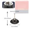 RENOTEC 3" Pad Holder for Sanding Discs, Hard Rubber, TR System, 10 Pcs Pack