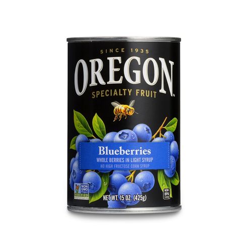 Oregon Fruit Blueberries in Light Syrup, 15-Ounce Cans (Pack of 8)
