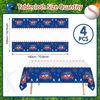 BQN 4 Pcs Baseball Tablecloths Baseball Party Decorations