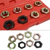 8Pcs Metric Thread Restorer Kit Thread Restorer Tap & Die Set Spindle Rethreading Tool for Cleaning and Changing Lines