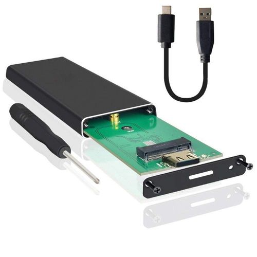 JacobsParts M.2 NGFF SATA SSD to USB 3.1 Type C External Drive Enclosure Case with UASP