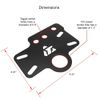 Tusk Accessory Dash Panel Black Powder Coated Compatible with Yamaha XT250 2008-2025