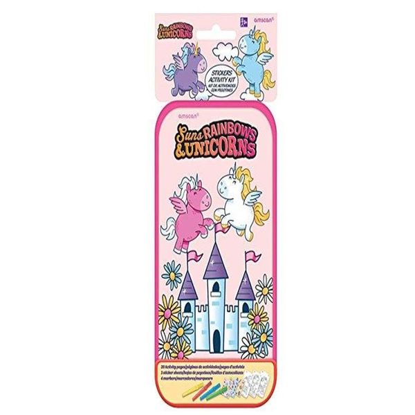 amscan Unicorns Sticker Activity Kit, Assorted Sizes - 1 Pc.