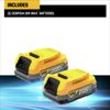 DEWALT 20V MAX* POWERSTACK™ Compact Battery, 2 Pack (DCBP034-2)