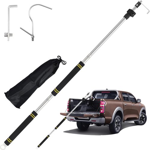 Truck Bed Cargo Retrieval Hook, Cargo Grabber Reach Retriever Tool Adjustable 34-74inch wear-Resistant complimentary Storage Bag Professional Truck Bed Reach Tool Convenient and efficient Pickup