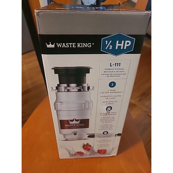 Waste King L-111 Garbage Disposal with Pre-installed Power Cord 1/3-HP