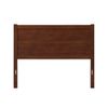 Pemberly Row Solid Wood Queen Size Mid-Century Headboard in Walnut