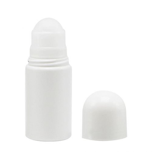 DASNTERED Roll On Bottle, Portable 4pcs 50ml Empty Refillable Lip Balms Essential Oil Roll On Bottle, Leak-Proof DIY Deodorant Containers For Sunscreen, Moisturizer, etc