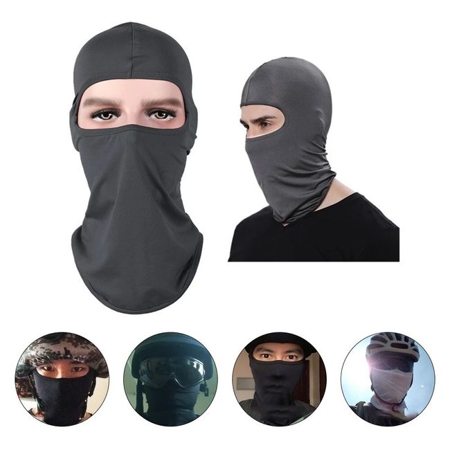 Balaclava Lycra Full Face Mask Ultra Thin Outdoor Ski Motorcycle Cycling  Neck