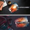 Computer Mouse Mat Pad - Binary Code Computer Tech Home Office PC Desk Accessory Flexible Fabric Top Large 5mm Laptop Desktop Printed Art Ergonomic #3537