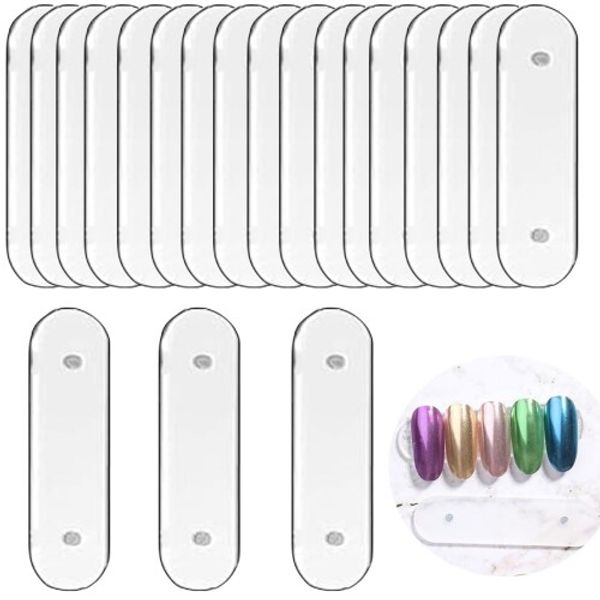 Aisetmoon Nail Art Strips (20 Pieces) Nail Art Display Stand Nail Sample Display Board Display Board Nail Tips Sticks with Magnets Sample Board Sample