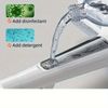 Squeegee Window Cleaner Car Home 2in1 Window Cleaning Tool Extension Pole 49’’