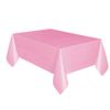 WHITE BERRY Large Plastic Rectangle Table Cover Cloth Wipe Clean Party Tablecloth Covers (Pink)